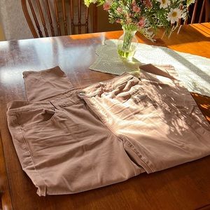 American Eagle blush pink jeggings 18 short